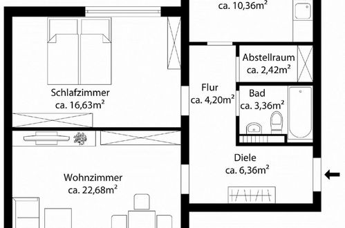 Photo 12 - Luxus 70m2 sannierte City Wohnung