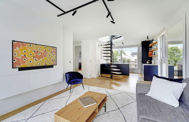 Exclusive Apt w/ Rooftop -2bd/4p Porte D'auteuil - Foto 10