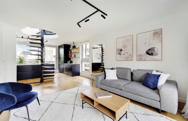 Exclusive Apt w/ Rooftop -2bd/4p Porte D'auteuil - Foto 1