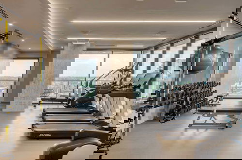 Foto 48 - Sleeps 34! 11 Condos in New Austin High Rise w/ Rooftop Pool, Gym, Yoga Studio