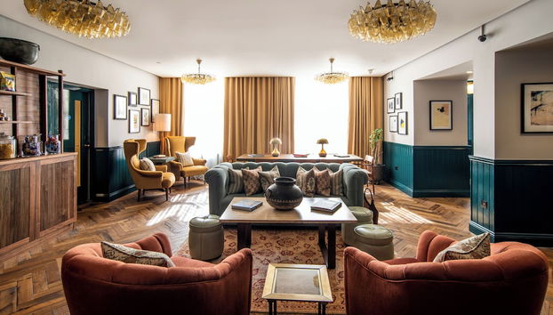 Sala de estar do lobby