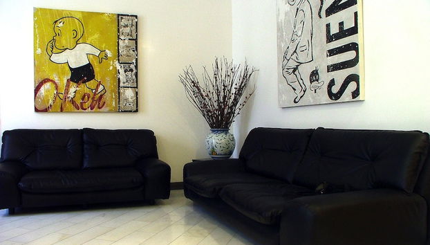 Coin salon dans le hall