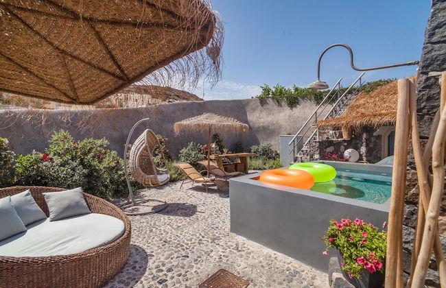 Rock Villas - Emporio | Pool, Jacuzzi, Castle View - Foto 62