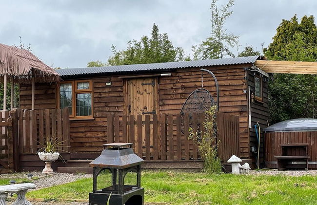 Cute and Cosy Shepard hut With Wood Fuel hot tub - Foto 21