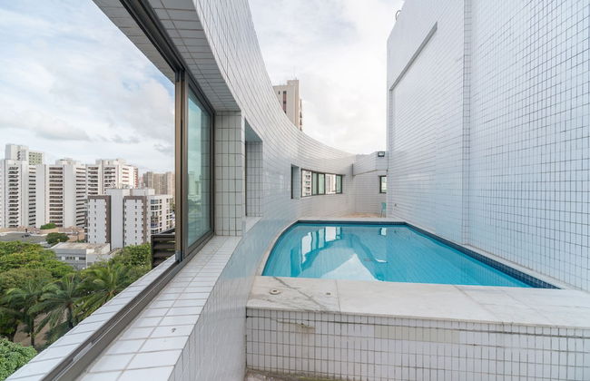 Ótimo Flat Bairro da Jaqueira Recife até 3 pessoas O Coração Verde da Cidade PBO902 - Foto 21