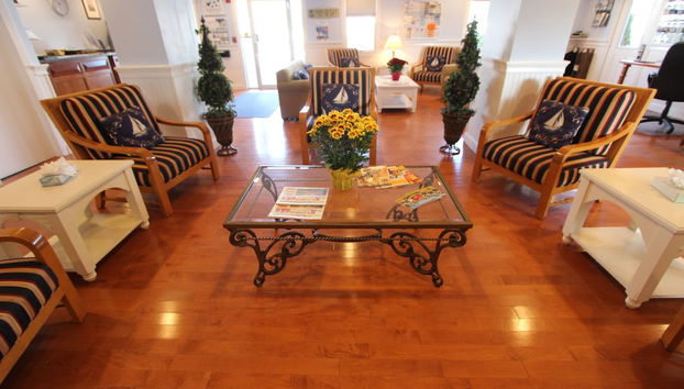 Sala de estar do lobby
