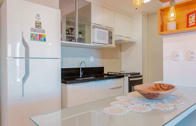 SM01 Moderno Apartamento a 350m do Mar - Foto 8