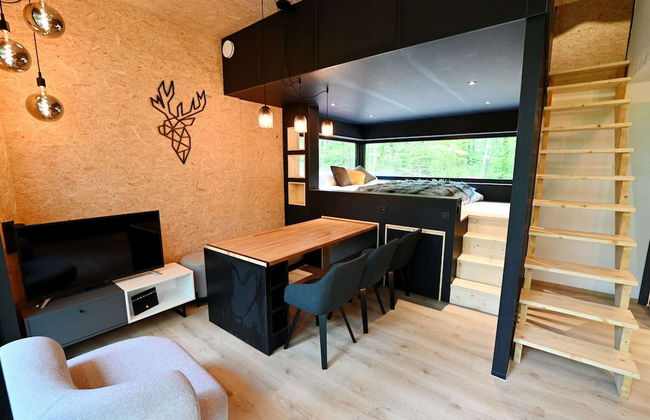 Modern, Wooden Chalet With Wood Burning Stove, in the Forest - Foto 16