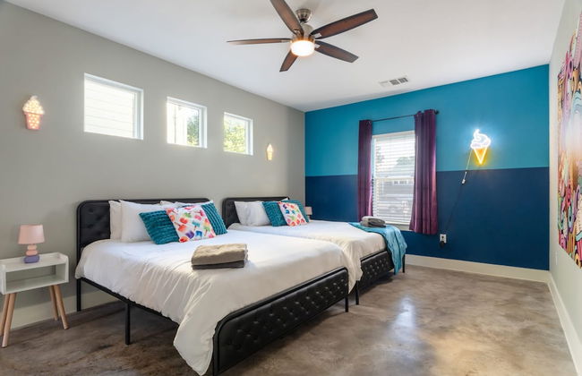 Upstay - East Austin Home w Yard Games Fire Pit - Foto 16