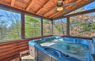 Photo 1 - Rustic Cabin w/ Hot Tub: 2 Mi to Unicoi State Park