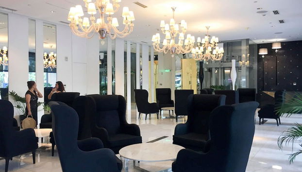 Lobby sitting area