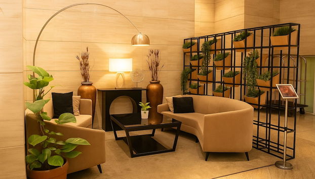 Sala de estar do lobby