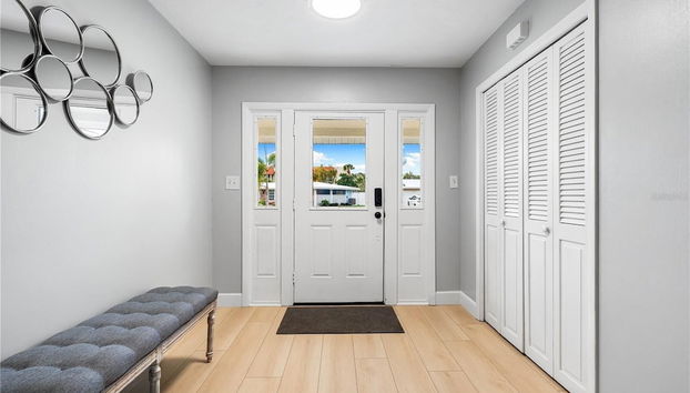 Interior entrance