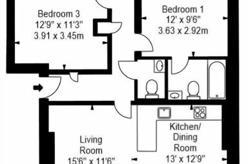 Foto 10 - Luxury Three Bedroom - Flat 121 Lower Ground Floor