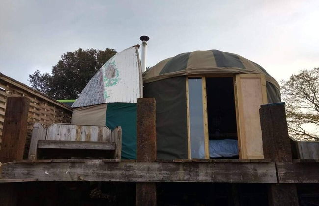 Bembridge Harbour Yurt - Log Burner - Wifi - Foto 18