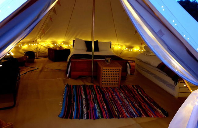 6m xl Bell Tent With log Burner, Near Whitby - Foto 4