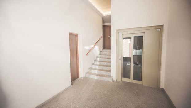 Interior entrance