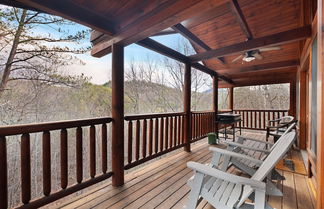 Photo 1 - Private Smoky Mtn Log Home w/ 2 Decks + Hot Tub