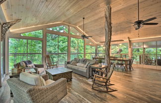 Photo 3 - Striking Getaway w/ Hot Tub, Deck & Lake Access