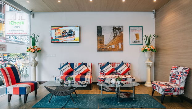 Zona de estar del vestíbulo