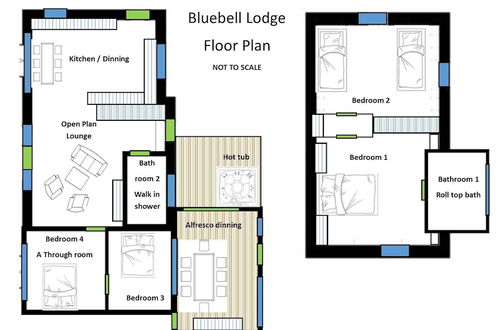 Foto 14 - Bluebell House 5 Star Luxury 4 Bdrms and hot tub