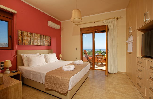 Cretan Vineyard Hill Villa Private Pool, Panoramic View, Beautiful Vineyard - Foto 3