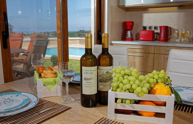 Cretan Vineyard Hill Villa Private Pool, Panoramic View, Beautiful Vineyard - Foto 10