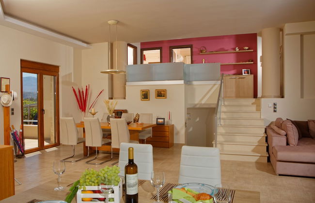 Cretan Vineyard Hill Villa Private Pool, Panoramic View, Beautiful Vineyard - Foto 8