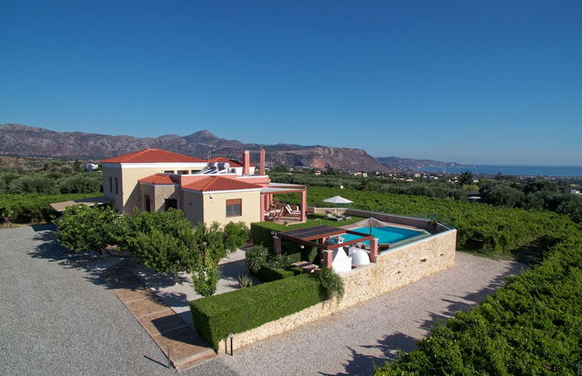 Cretan Vineyard Hill Villa Private Pool, Panoramic View, Beautiful Vineyard - Foto 29