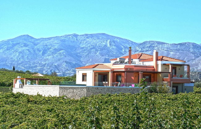 Cretan Vineyard Hill Villa Private Pool, Panoramic View, Beautiful Vineyard - Foto 31