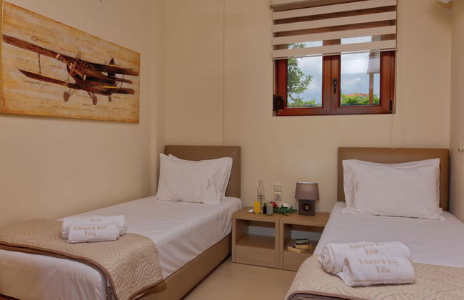 Cretan Vineyard Hill Villa Private Pool, Panoramic View, Beautiful Vineyard - Foto 6