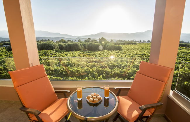Cretan Vineyard Hill Villa Private Pool, Panoramic View, Beautiful Vineyard - Foto 37