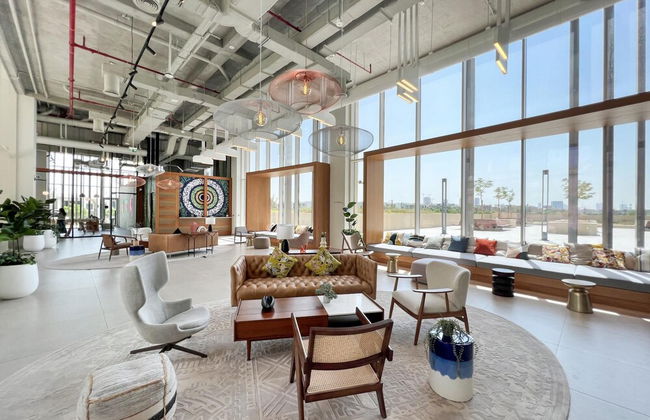 Modern Boho 1BR Sleeps4 Balcony Pool Gym Dxbhills - Photo 20