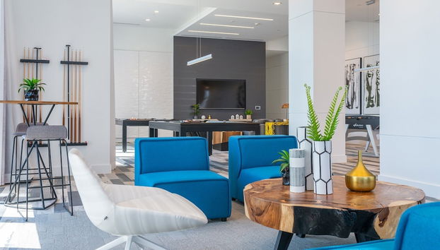 Zona de estar del vestíbulo