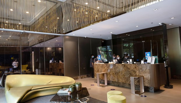Sala de estar do lobby