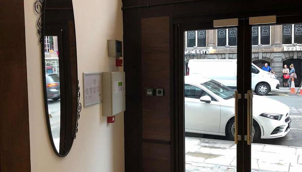 Interior entrance