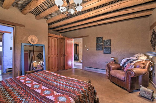 Photo 18 - El Prado Adobe Home: Courtyard w/ Mountain Views