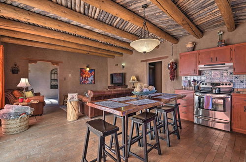 Photo 22 - El Prado Adobe Home: Courtyard w/ Mountain Views