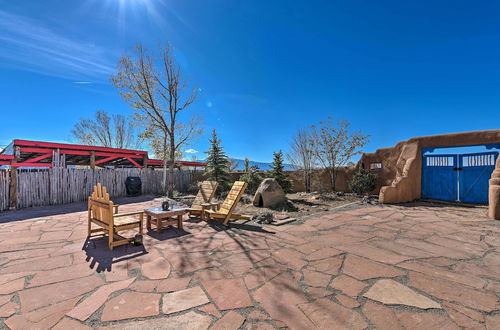 Photo 17 - El Prado Adobe Home: Courtyard w/ Mountain Views