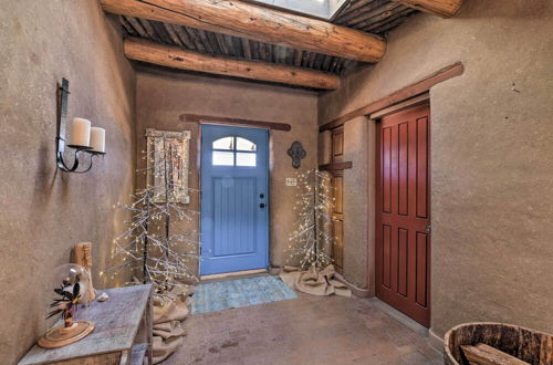 Photo 24 - El Prado Adobe Home: Courtyard w/ Mountain Views