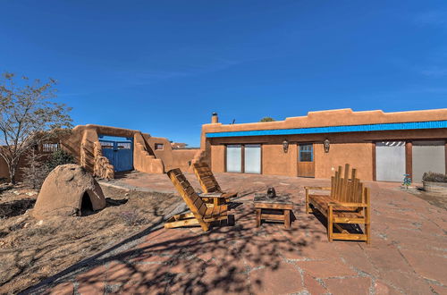 Photo 6 - El Prado Adobe Home: Courtyard w/ Mountain Views