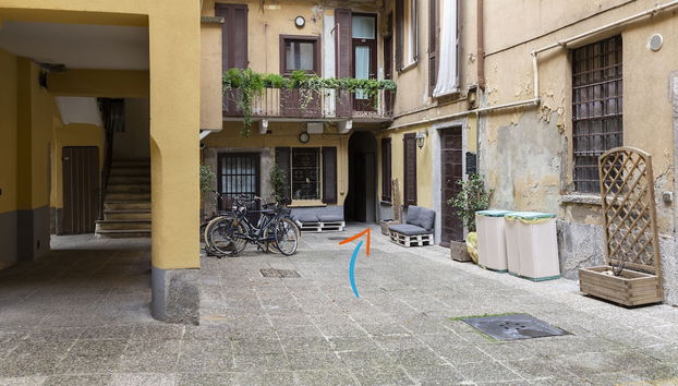 Interior entrance