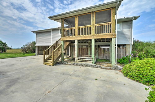 Foto 14 - Waterfront Harkers Island Home: Sunset View & Dock