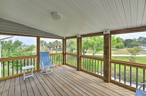 Photo 10 - Waterfront Harkers Island Home: Sunset View & Dock