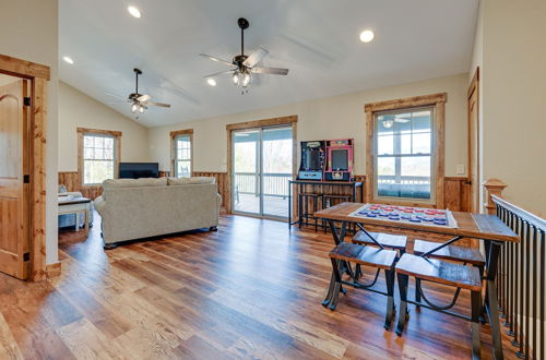 Photo 15 - Smoky Mountain Cabin Rental: Game Room, Fire Pit