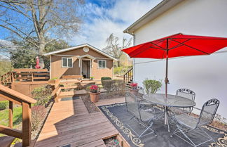 Photo 1 - Bryson City Cottage Studio: Deck w/ Mountain Views