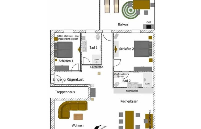 Rugenlust - With sea View / Home Office - Foto 12