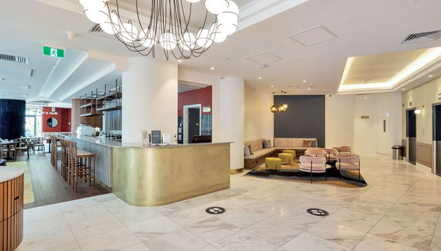 Zona de estar del vestíbulo