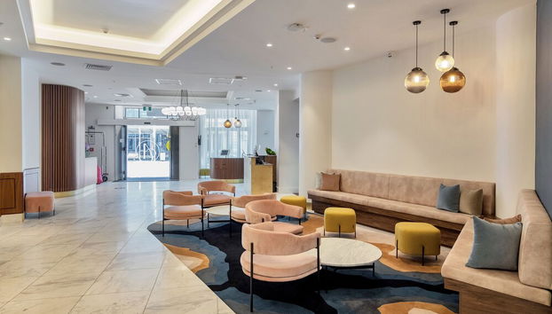 Zona de estar del vestíbulo