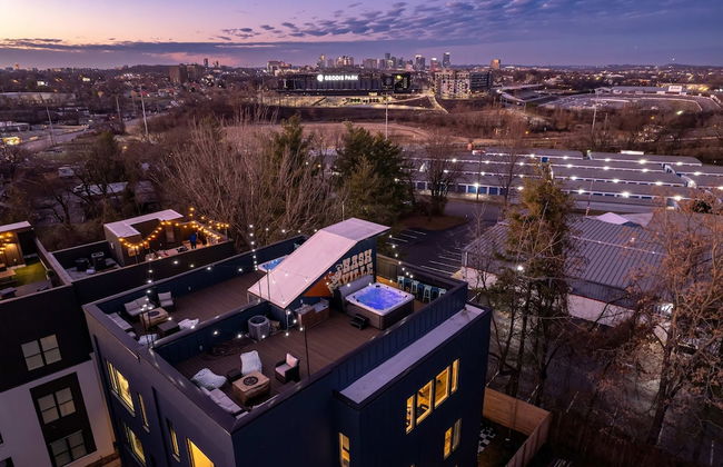 Hot Tub Game Room Rooftop Downtown Nashville - Foto 60